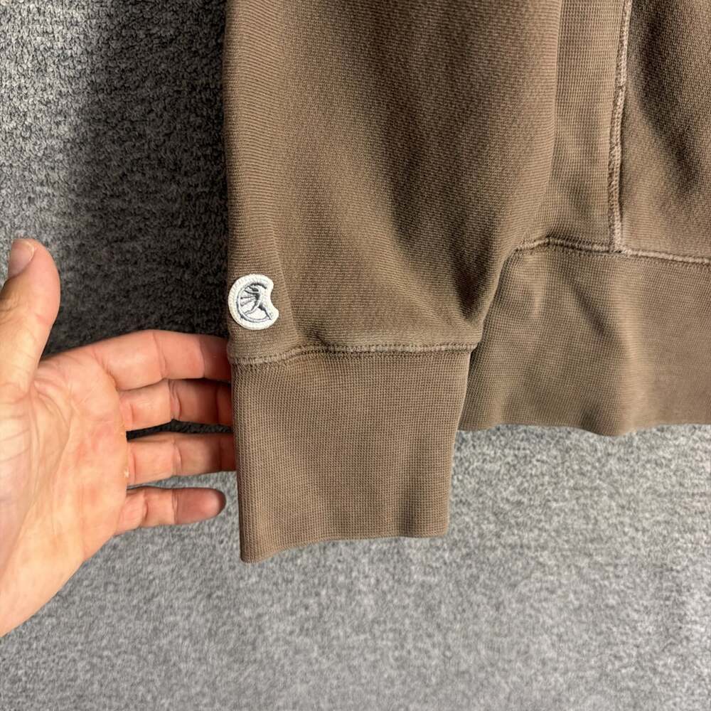 Champion x Todd Snyder Men's Size Medium Brown Terry Cotton Hoodie With Pockets - Picture 4 of 10